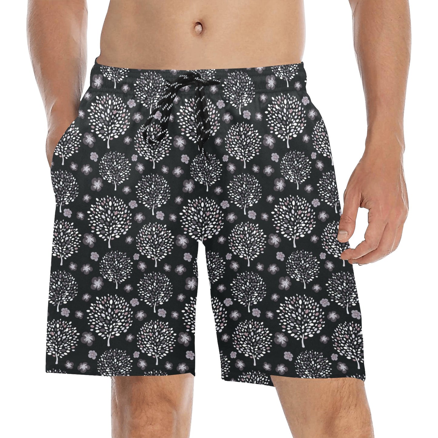 Tree Of Life Print Design LKS304 Men's Swim Trunks Beach Shorts