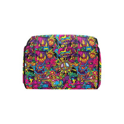 Trippy Print Design LKS304 Diaper Bag Backpack
