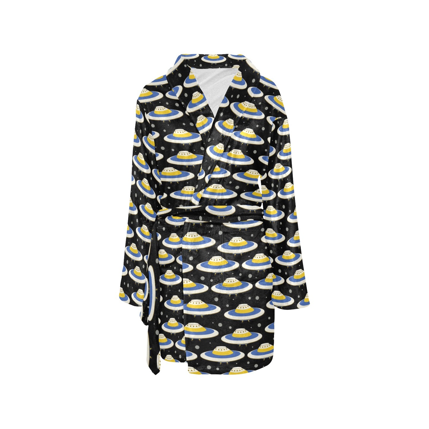 UFO Print Design LKS303 Women's Fleece Robe