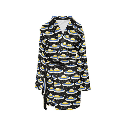 UFO Print Design LKS303 Women's Fleece Robe