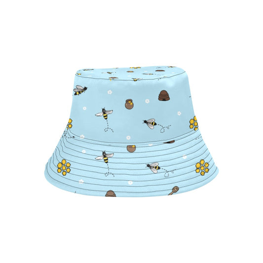 Honey Bee Print Design LKS307 Unisex Bucket Hat