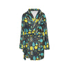 Science Print Design LKS301 Women's Fleece Robe