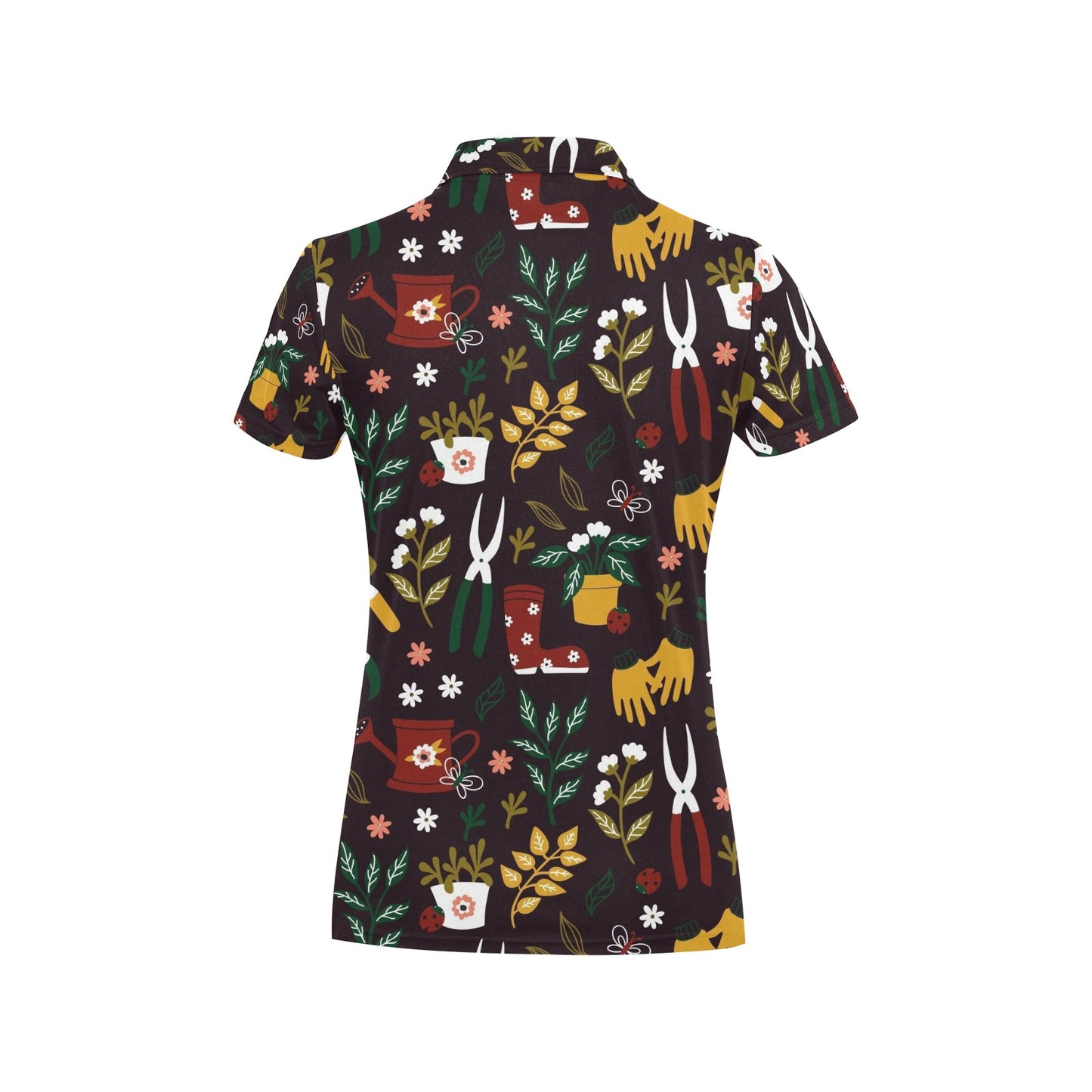 Gardening Pattern Print Design G05 Women's Polo Shirt