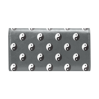 Yin Yang Print Design LKS303 Women's Trifold Wallet