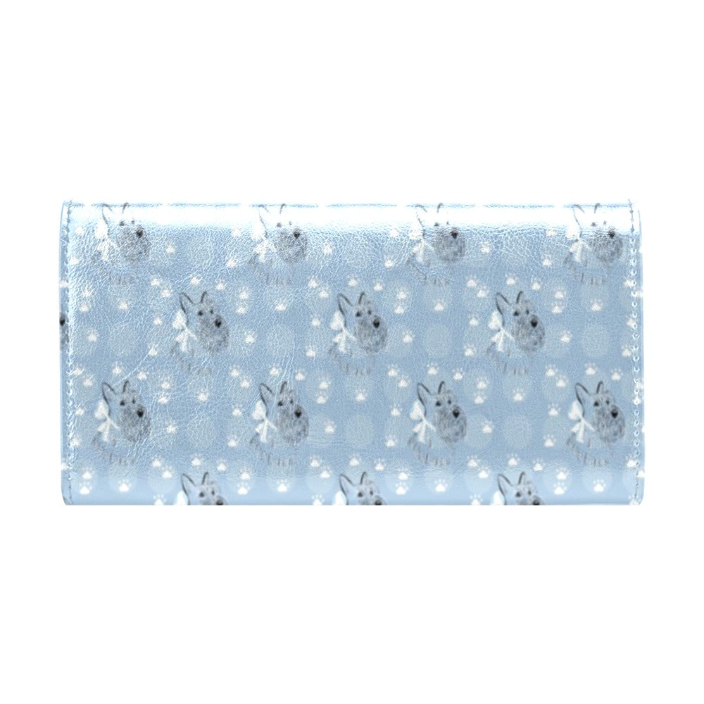 Scottish Terriers Print Design LKS308 Women's Trifold Wallet