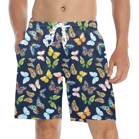 Butterfly Beautiful Print Pattern Men's Swim Trunks Beach Shorts