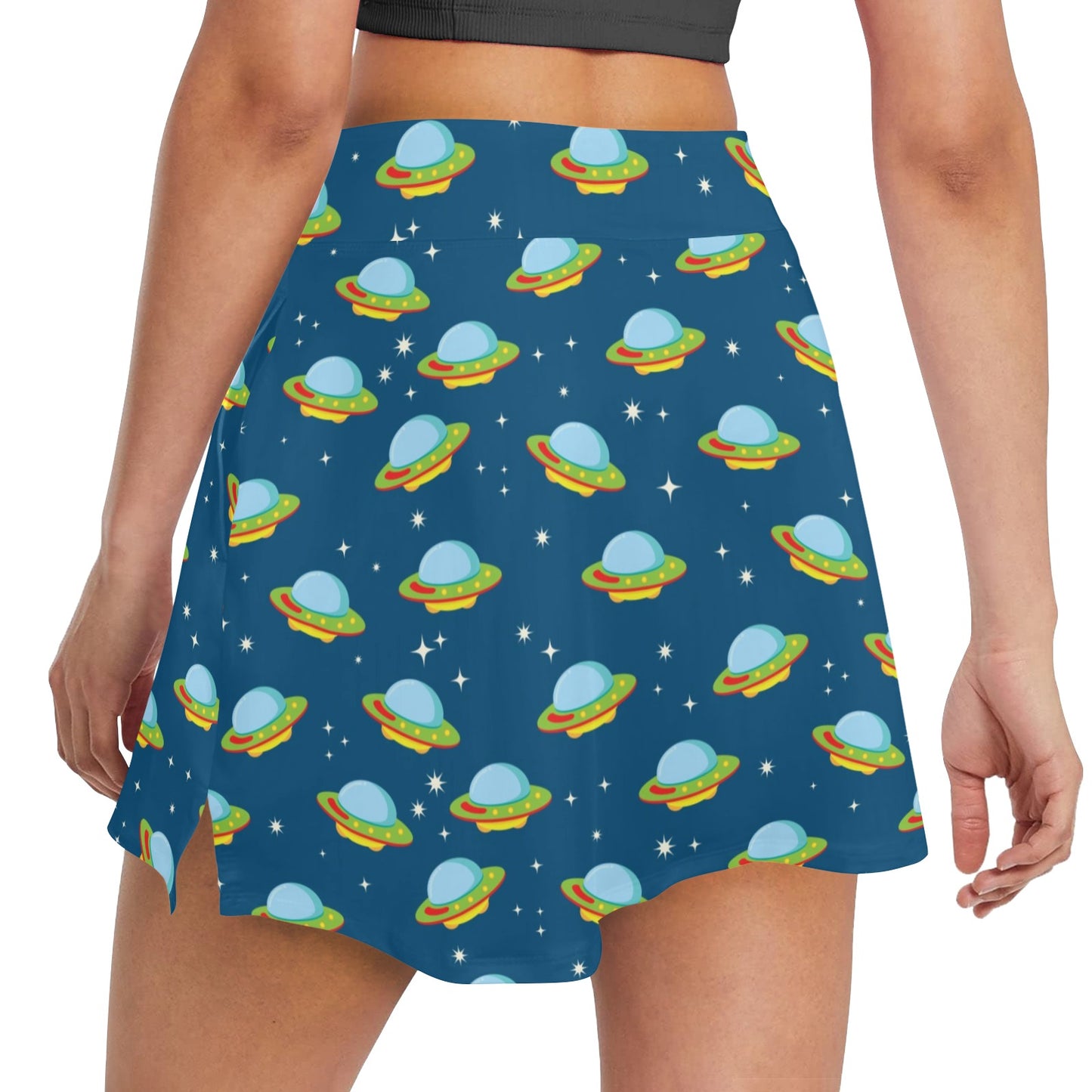 UFO Print Design LKS305 17" Golf & Pickleball Skort with Pockets