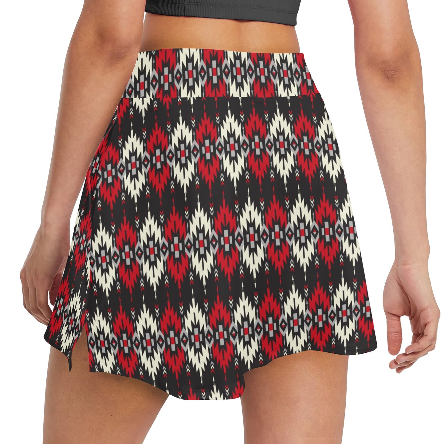 Southwestern Pattern 17" Golf & Pickleball Skort with Pockets