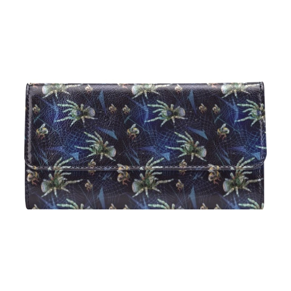 Tarantula Print Design LKS401 Women's Trifold Wallet