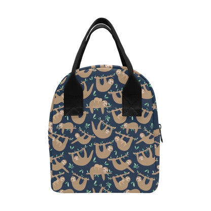Sloth Print Design LKS307 Insulated Lunch Bag