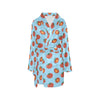 Tomato Print Design LKS304 Women's Fleece Robe