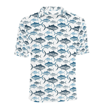 Tuna Fish Print Design LKS303 Men Polo Shirt