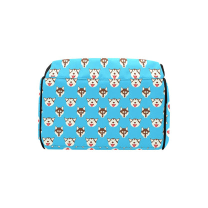 Siberian Huskies Print Design LKS306 Diaper Bag Backpack