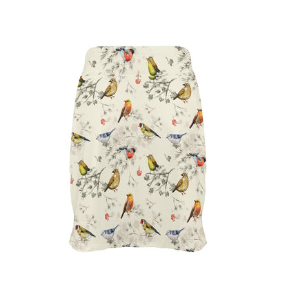 Bird Watercolor Design Pattern 17" Golf & Pickleball Skort with Pockets
