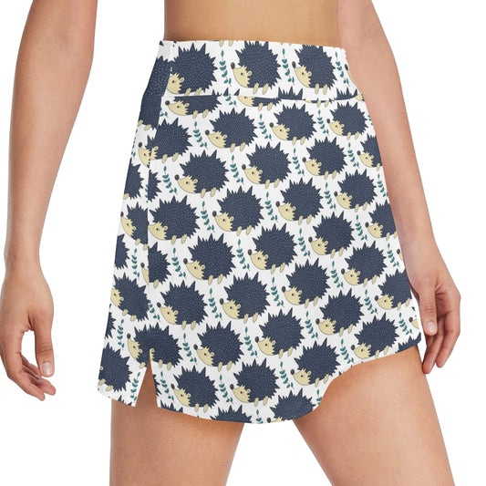 Hedgehog Print Design LKS401 17" Golf & Pickleball Skort with Pockets