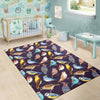 Bird Cute Print Pattern Area Rugs-JTAMIGO.COM