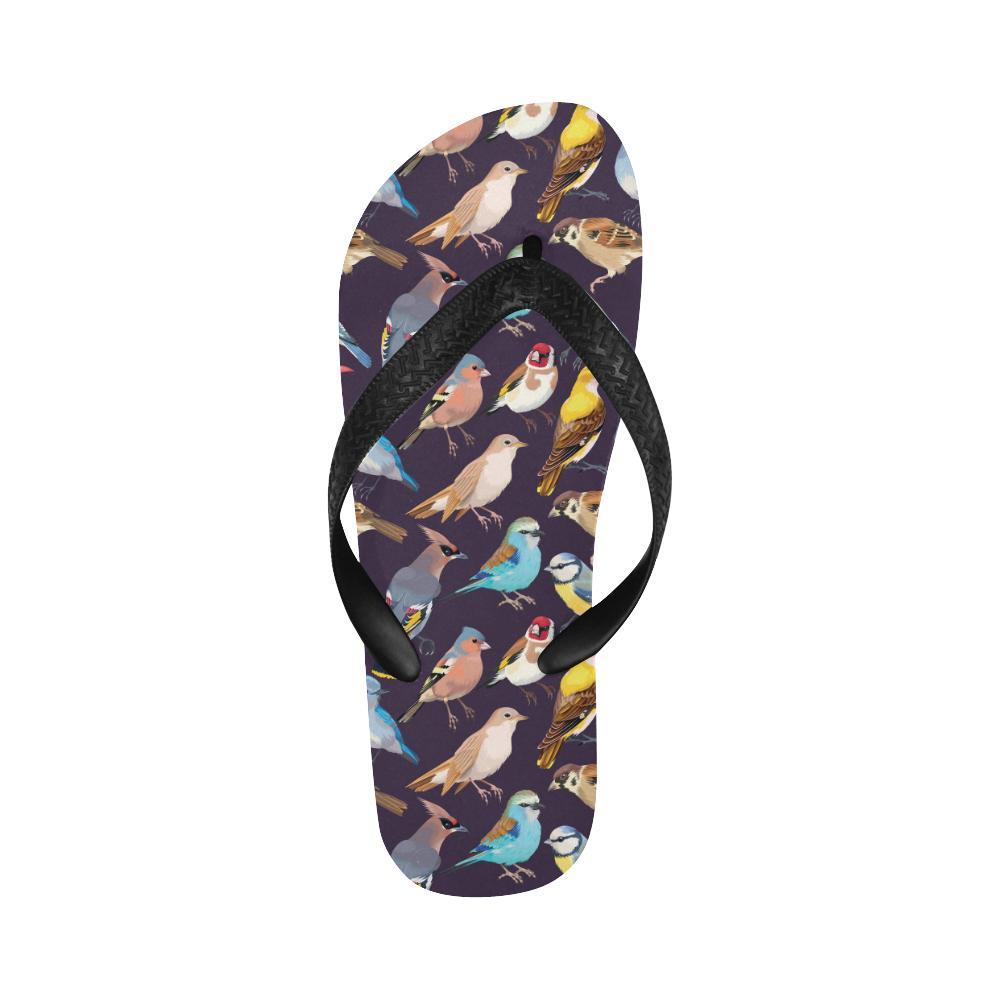 Bird Cute Print Pattern Flip Flops-JTAMIGO.COM