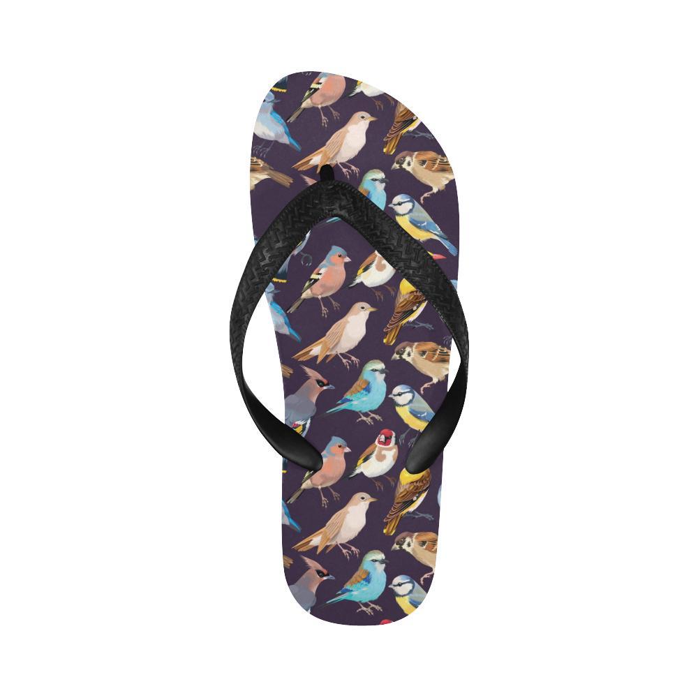 Bird Cute Print Pattern Flip Flops-JTAMIGO.COM