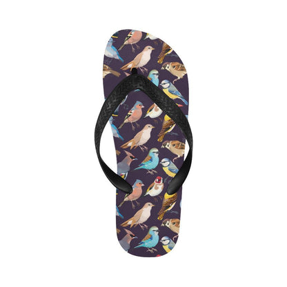 Bird Cute Print Pattern Flip Flops-JTAMIGO.COM