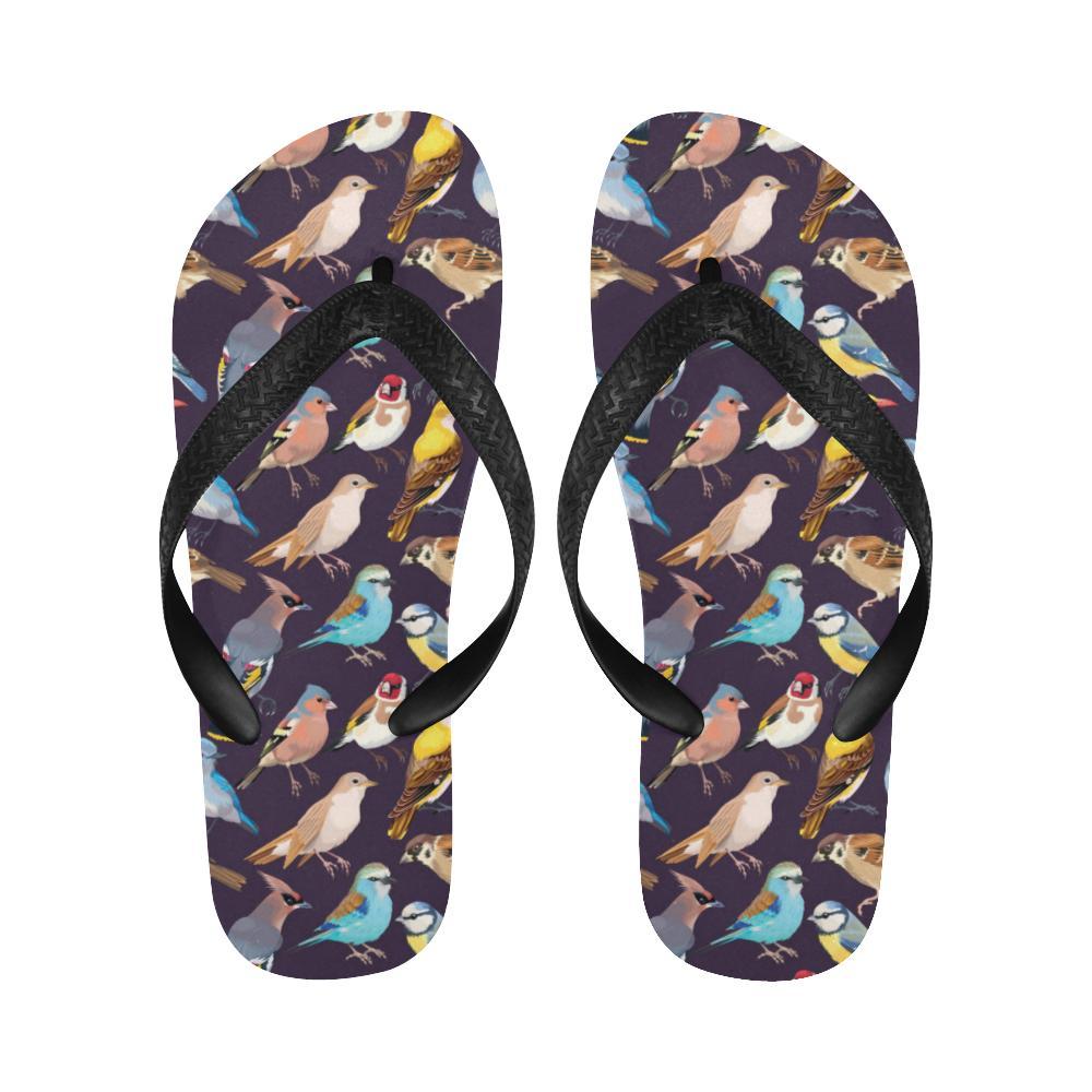 Bird Cute Print Pattern Flip Flops-JTAMIGO.COM