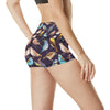 Bird Cute Print Pattern High Waisted Spandex Shorts-JTAMIGO.COM