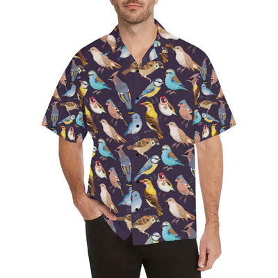 Bird Cute Print Pattern Men Aloha Hawaiian Shirt