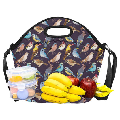 Bird Cute Print Pattern Neoprene Lunch Bag (Model 1669)(Large)-JTAMIGO.COM