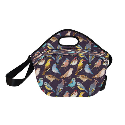 Bird Cute Print Pattern Neoprene Lunch Bag (Model 1669)(Large)-JTAMIGO.COM