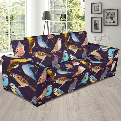 Bird Cute Print Pattern Sofa Slipcover-JTAMIGO.COM