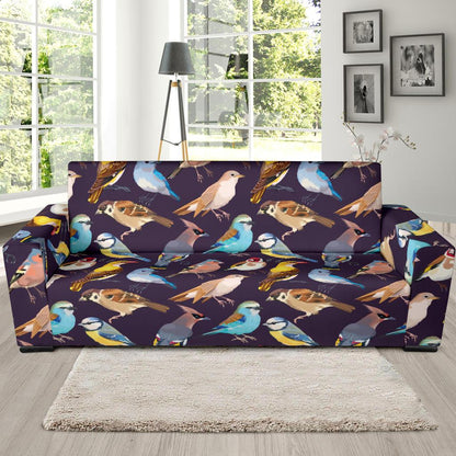 Bird Cute Print Pattern Sofa Slipcover-JTAMIGO.COM