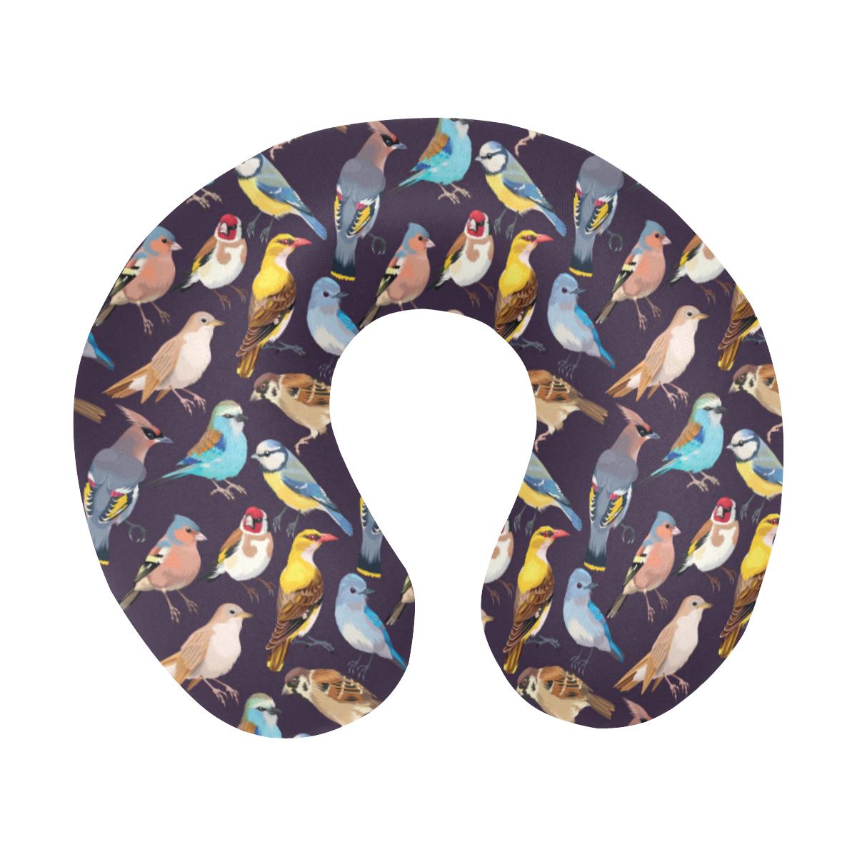 Bird Cute Print Pattern U-Shaped Travel Neck Pillow-JTAMIGO.COM