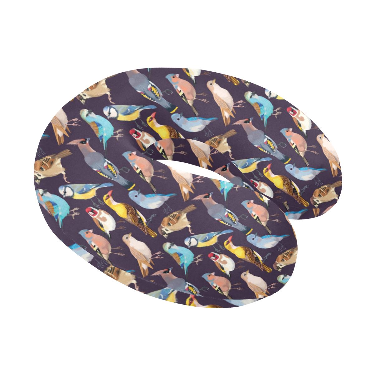 Bird Cute Print Pattern U-Shaped Travel Neck Pillow-JTAMIGO.COM