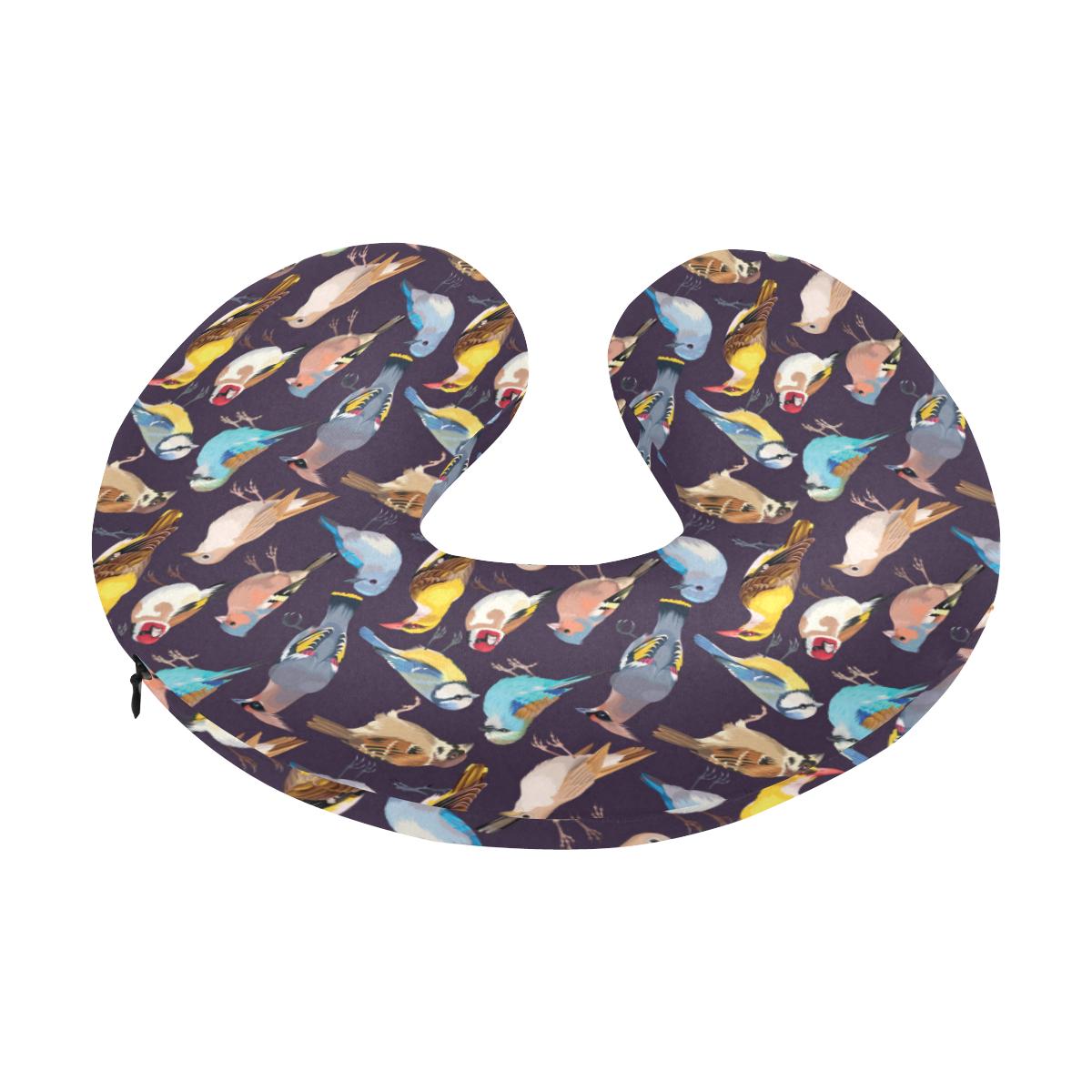 Bird Cute Print Pattern U-Shaped Travel Neck Pillow-JTAMIGO.COM