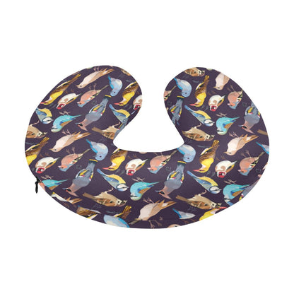 Bird Cute Print Pattern U-Shaped Travel Neck Pillow-JTAMIGO.COM