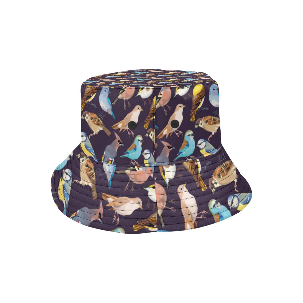 Bird Cute Print Pattern Unisex Bucket Hat
