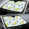 Bird Sweet Themed Print Pattern Car Sun Shade For Windshield