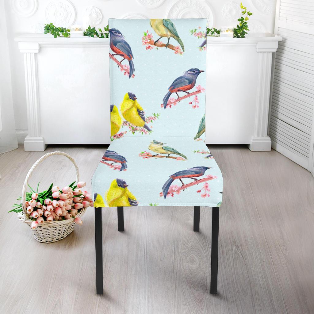 Bird Sweet Themed Print Pattern Dinning Chair Slipper-JTAMIGO.COM