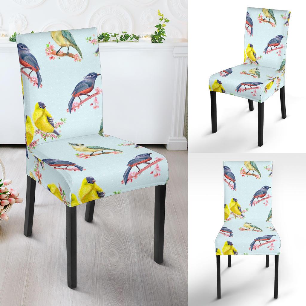 Bird Sweet Themed Print Pattern Dinning Chair Slipper-JTAMIGO.COM