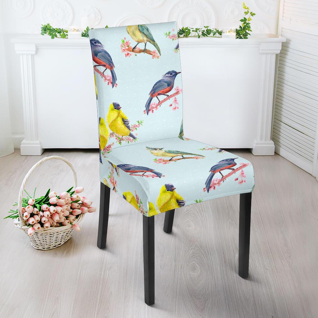 Bird Sweet Themed Print Pattern Dinning Chair Slipper-JTAMIGO.COM