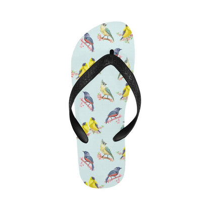 Bird Sweet Themed Print Pattern Flip Flops-JTAMIGO.COM