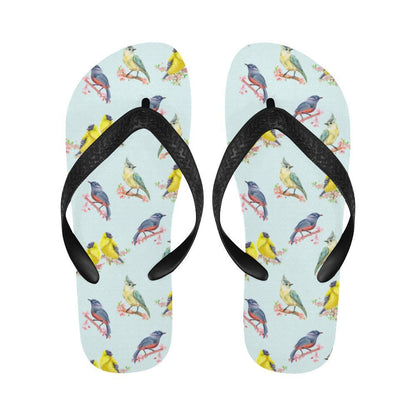 Bird Sweet Themed Print Pattern Flip Flops-JTAMIGO.COM