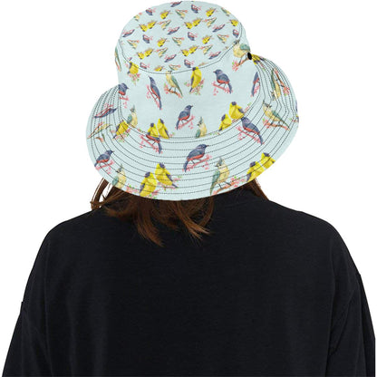 Bird Sweet Themed Print Pattern Unisex Bucket Hat