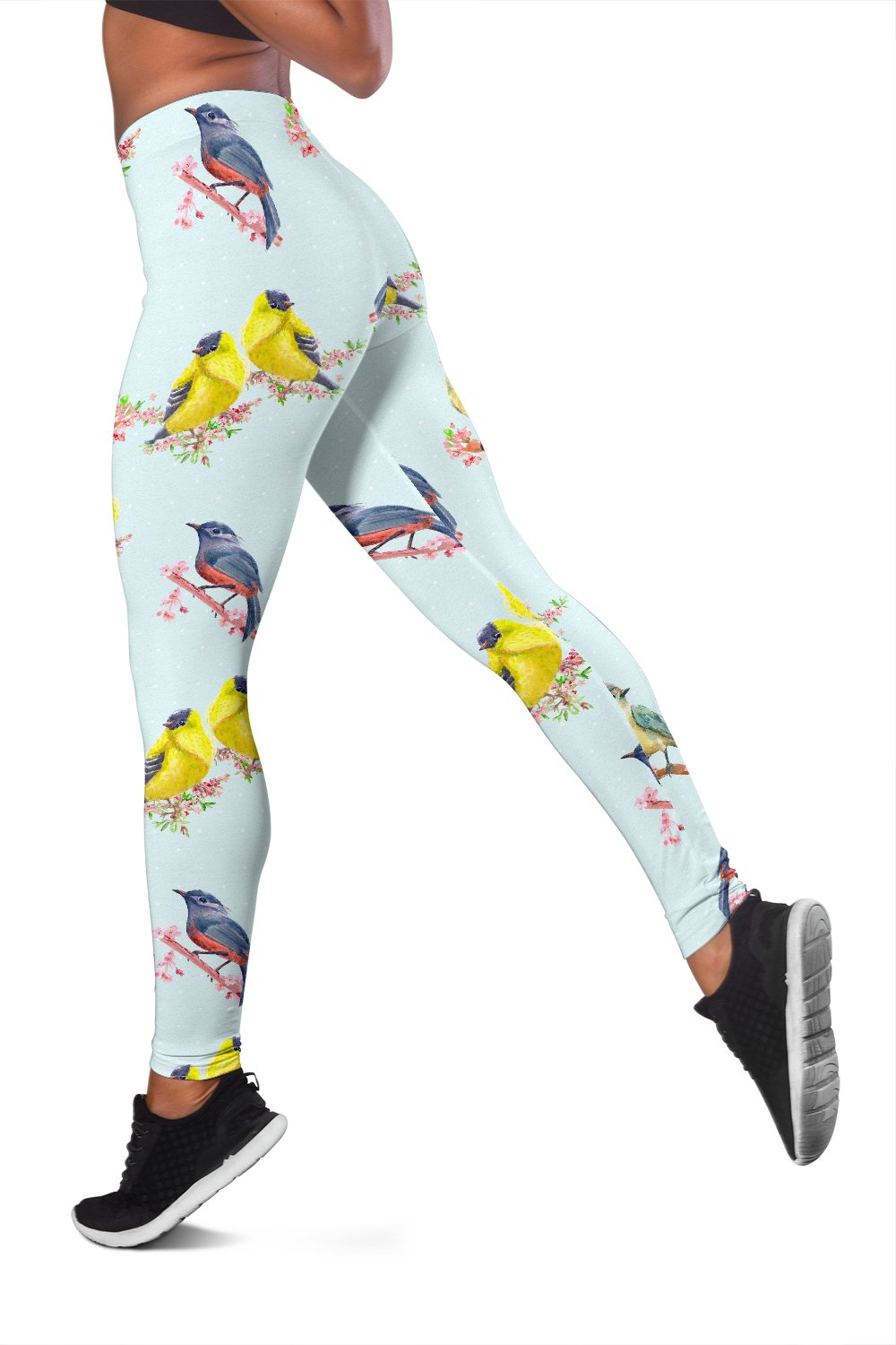 Bird Sweet Themed Print Pattern Women Leggings