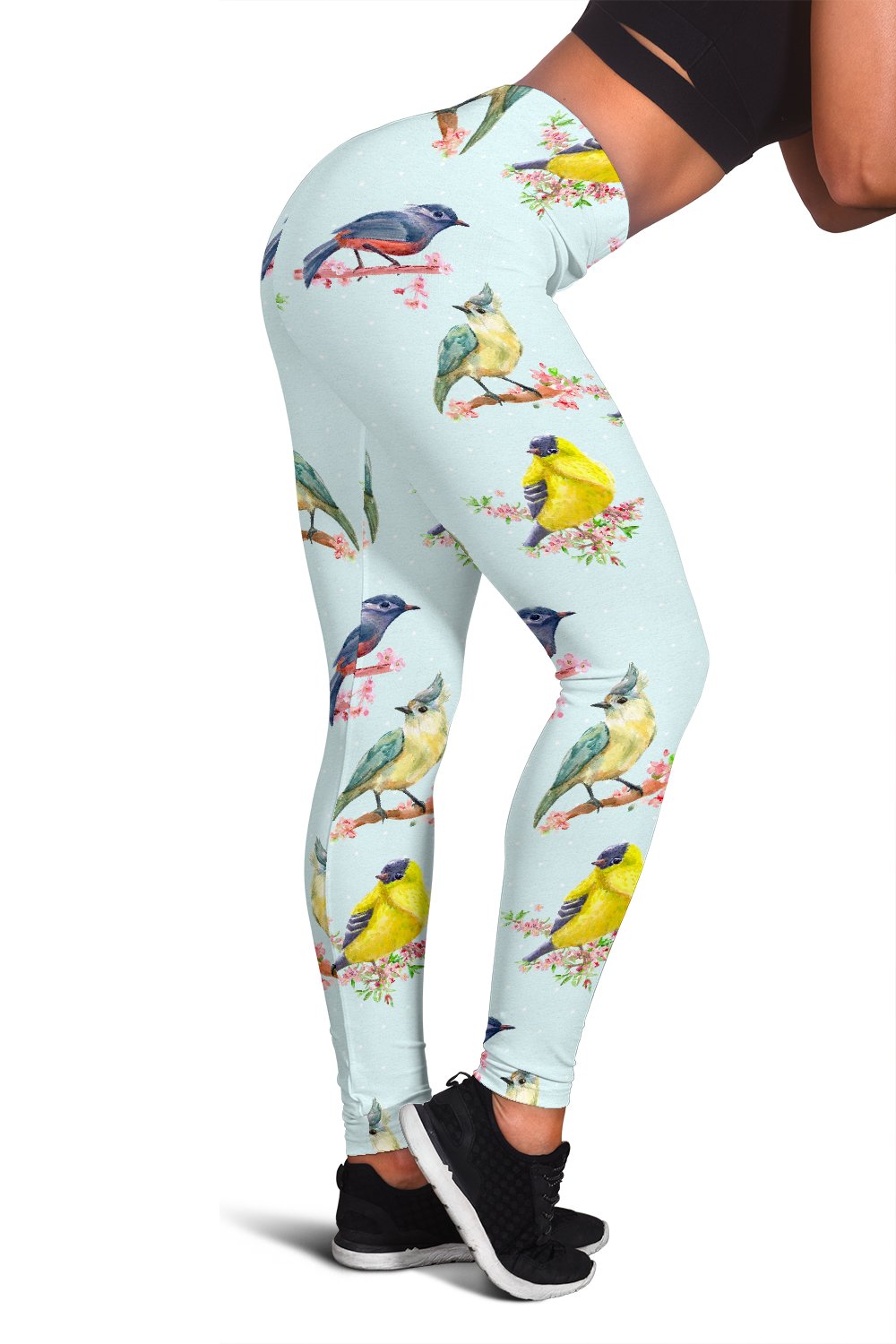 Bird Sweet Themed Print Pattern Women Leggings