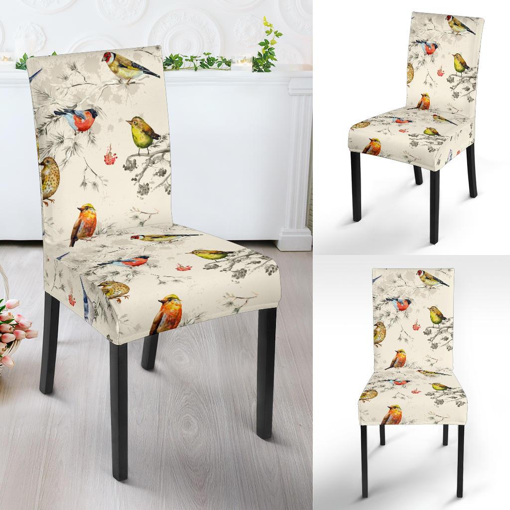 Bird Watercolor Design Pattern Dinning Chair Slipper-JTAMIGO.COM