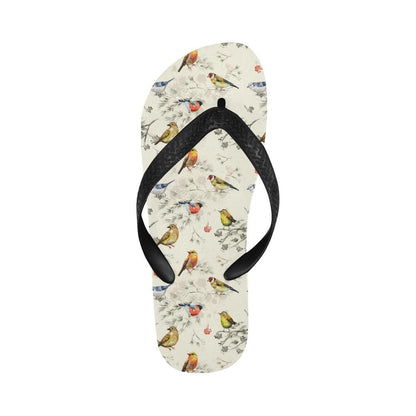 Bird Watercolor Design Pattern Flip Flops-JTAMIGO.COM