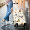 Bird Watercolor Design Pattern Luggage Cover Protector