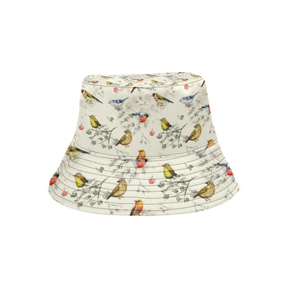 Bird Watercolor Design Pattern Unisex Bucket Hat