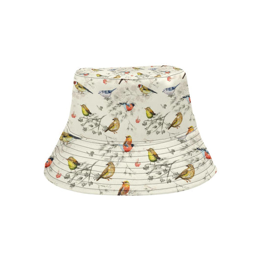 Bird Watercolor Design Pattern Unisex Bucket Hat