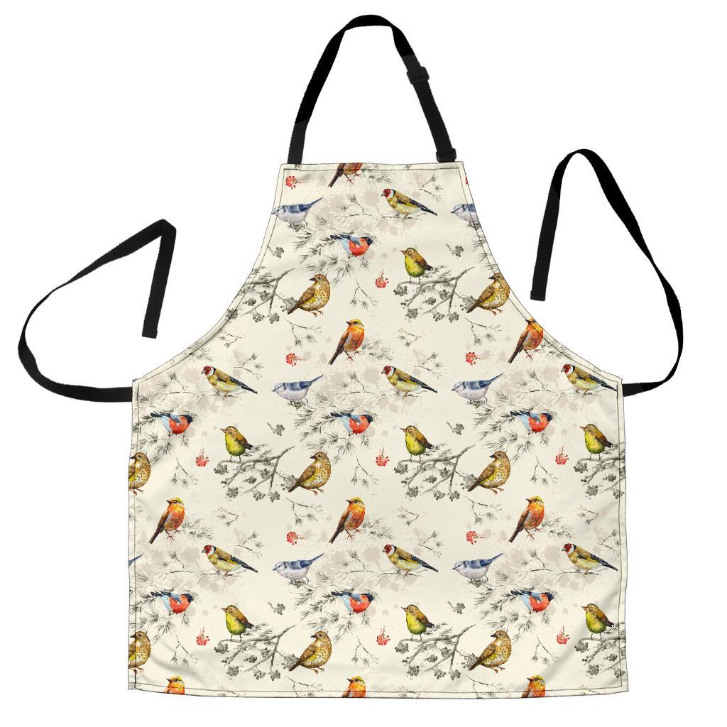 Bird Watercolor Design Pattern Women Apron